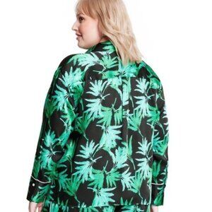 Fe Noel for Target | Tropical Palm Print Oversized Button-Down | Size 2X